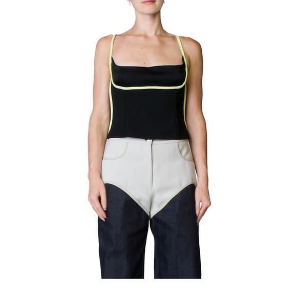 NEW PARIS GEORGIA florian singlet top in black - Picture 1 of 4